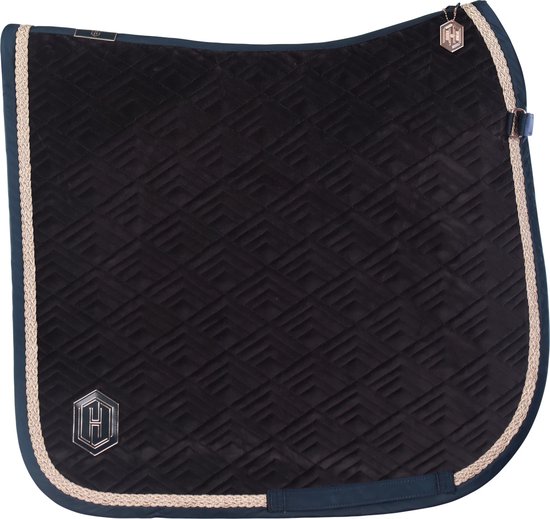 Eskadron Tapis de Selle Eskadron Heritage Velvet Emblème Bleu Foncé