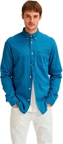 Selected Regrick Denim Lange Mouwen Overhemd Blauw 2XL Man