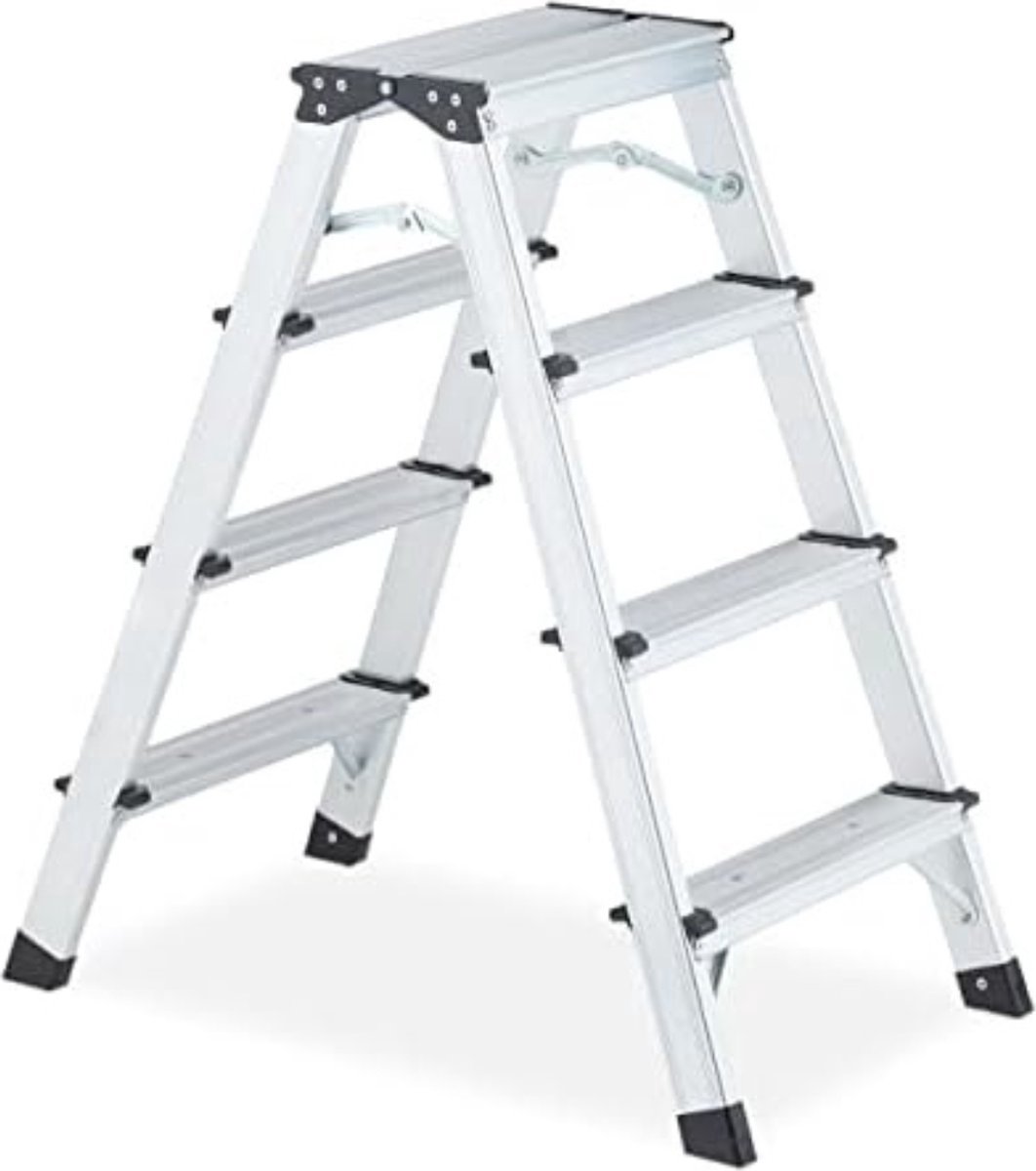 Aluminium trapladder 4 treden - ABC Tools