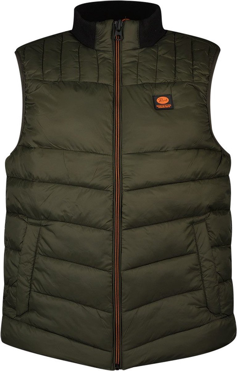 Petrol Industries - Heren Klassieke Bodywarmer - Bruin - Maat XL