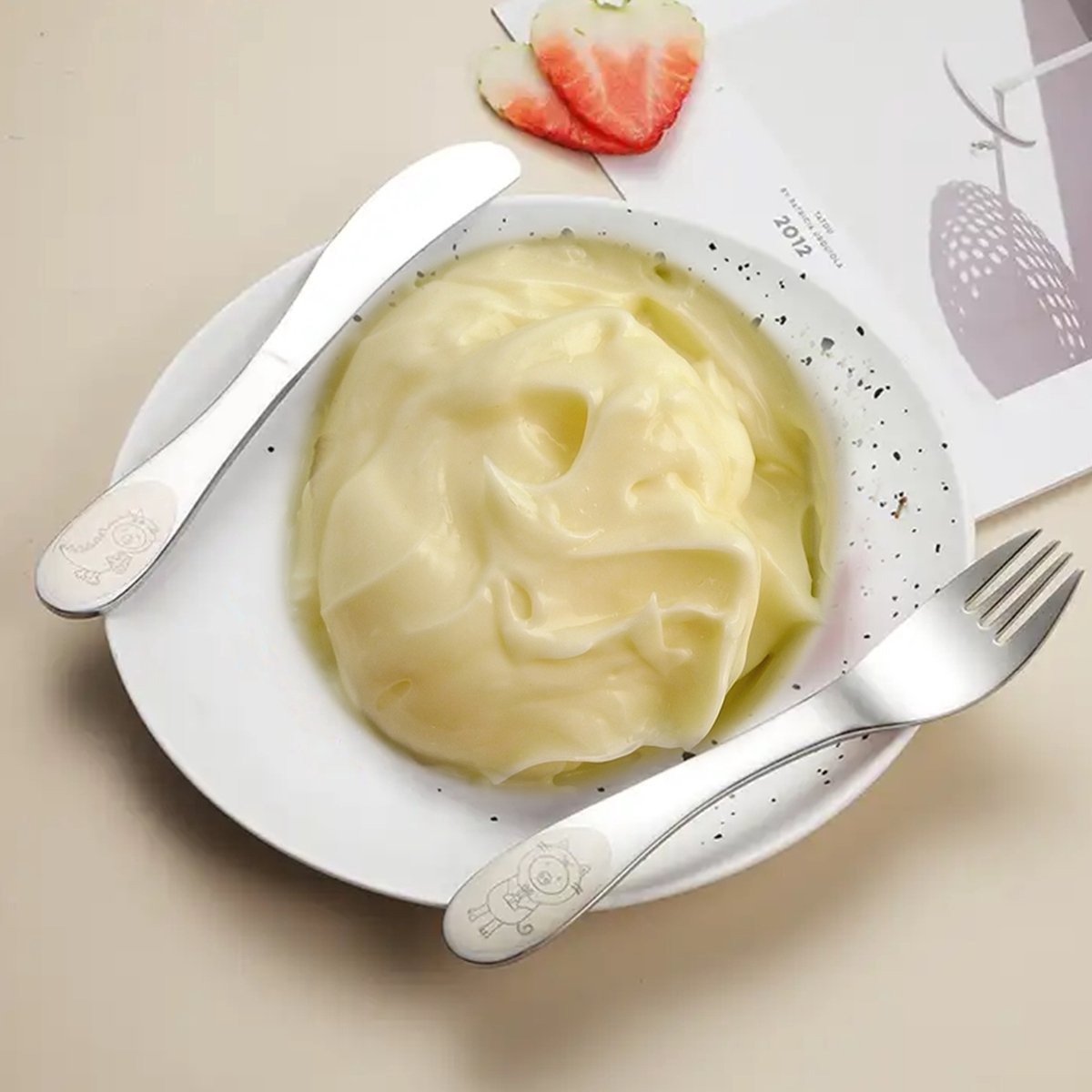 HI NATURE Kinderbestek 4-delig – RVS - Afbeelding 6