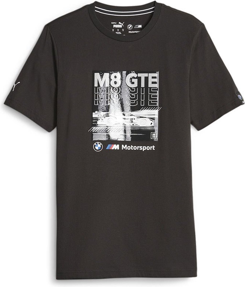 Puma Bmw Mms Car Graphic T-shirt Met Korte Mouwen Zwart