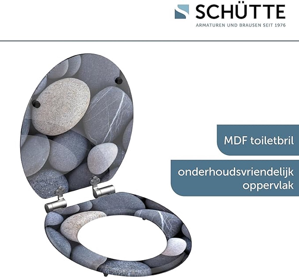 Goedkoopste closing mechanism I High quality - toiletdeksel met snelsluiting voor eenvoudige reiniging, Duroplast wc-deksel