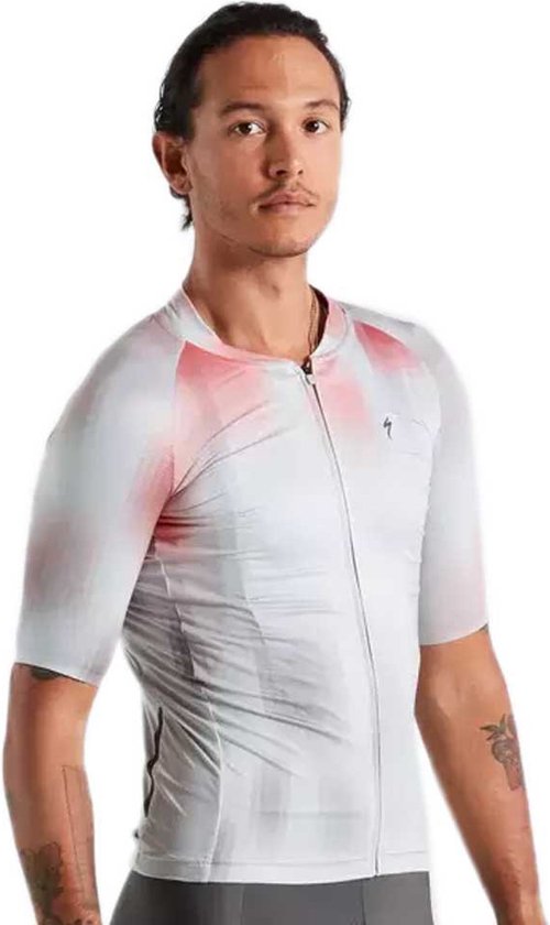 Specialized Outlet Sl Air Distortion Korte Mouwen Fietsshirt Wit M Man