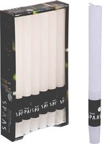 SPAAS Kaarsen - Rustieke kaarsen - Huishoudkaars - 10 branduren - Wit - 12 stuks - Voordeelverpakking