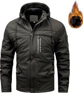 Parka Veste d'hiver Homme - Homme - Hiver - Veste - Adulte - Zwart - Taille S