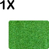 BWK Flexibele Placemat - Groen - Gras - Achtergrond - Set van 1 Placemats - 35x25 cm - PVC Doek - Afneembaar