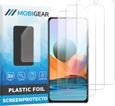 Mobigear Screenprotector geschikt voor Xiaomi Redmi Note 10 Pro | Mobigear Screenprotector Folie - Case Friendly (3-Pack)