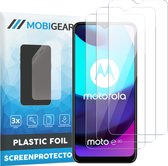 Mobigear Screenprotector geschikt voor Motorola Moto E20 | Mobigear Screenprotector Folie - Case Friendly (3-Pack)