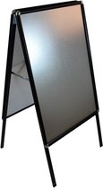 Stoepbord Basic Budget B1 zwart aluminium reclamebord A vorm dubbelzijdig klantenstopper