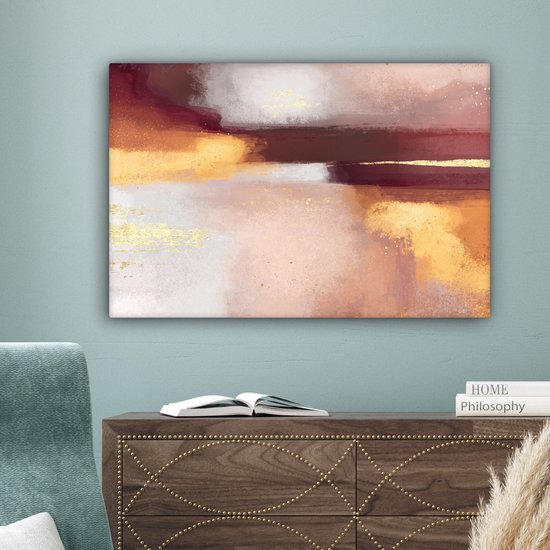 Peinture sur Toile Peinture - Abstrait - Pastel - 180x120 cm - Décoration murale XXL