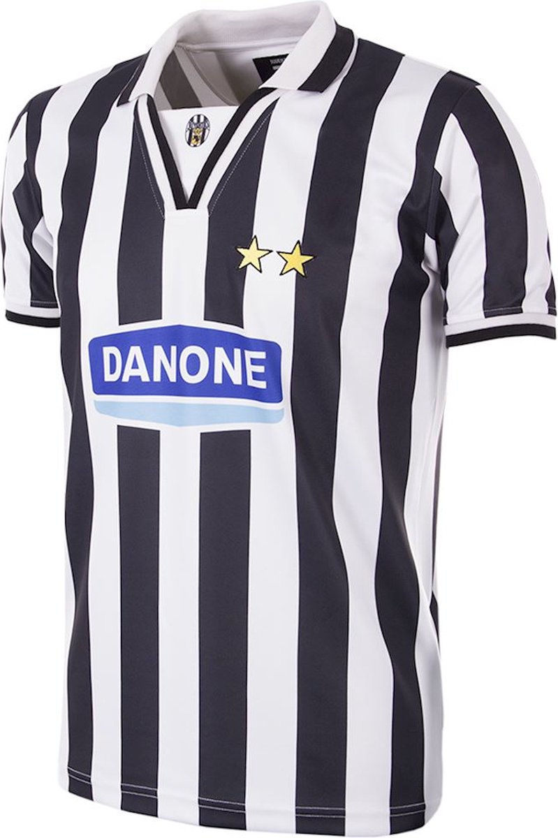 COPA - Juventus FC 1994 - 95 Retro Voetbal Shirt - S - Zwart; Wit