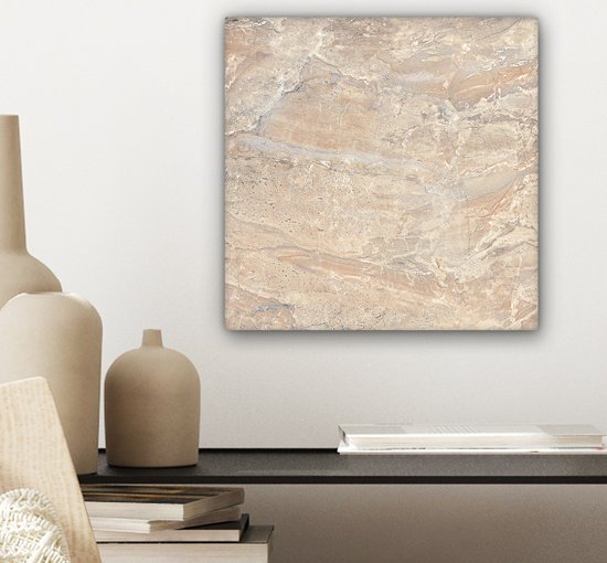 Toile Peinture Marbre - Citron Vert - Sable - Texture - 20x20 cm - Décoration murale