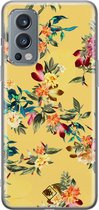 Casimoda® hoesje - Geschikt voor OnePlus Nord 2 - Floral Days - TPU - Backcover - Geel - Bloemen