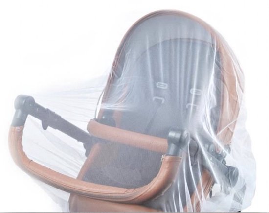 HIGHWALL muggennet kinderwagen - Muggengaas - Klamboe voor de buggy - Universeel Design - Toe te passen op vrijwel elke soort buggy - Universeel - Wit van $ — afbeelding 3