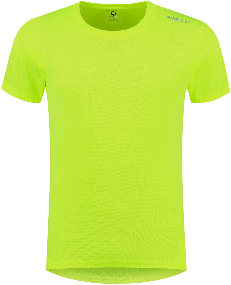 Rogelli Promo Heren Hardloopshirt - Korte mouw - Geel