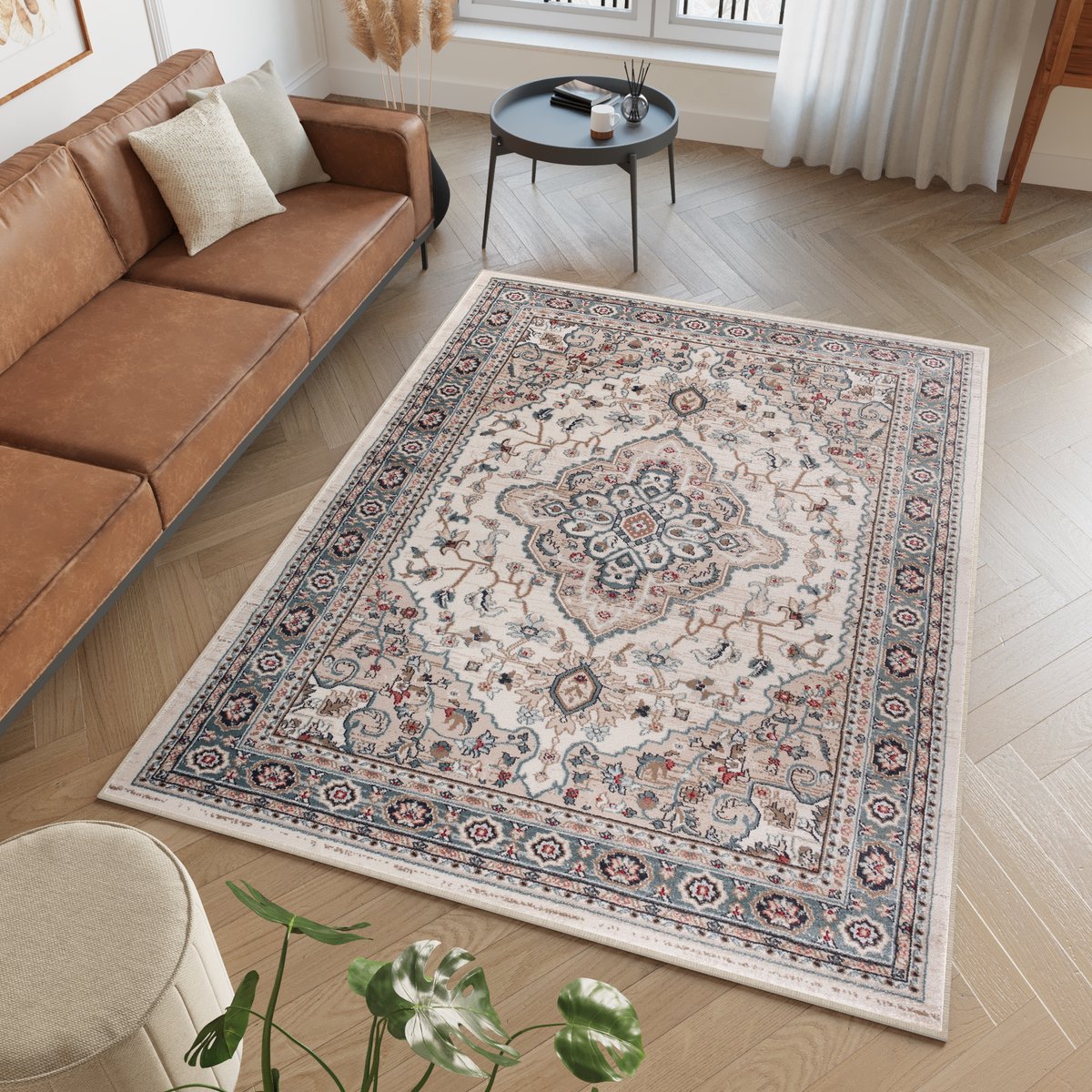 Tapiso Colorado Vloerkleed Grijs Woonkamer Oosters Tapijt Maat- 140x200, foto 3