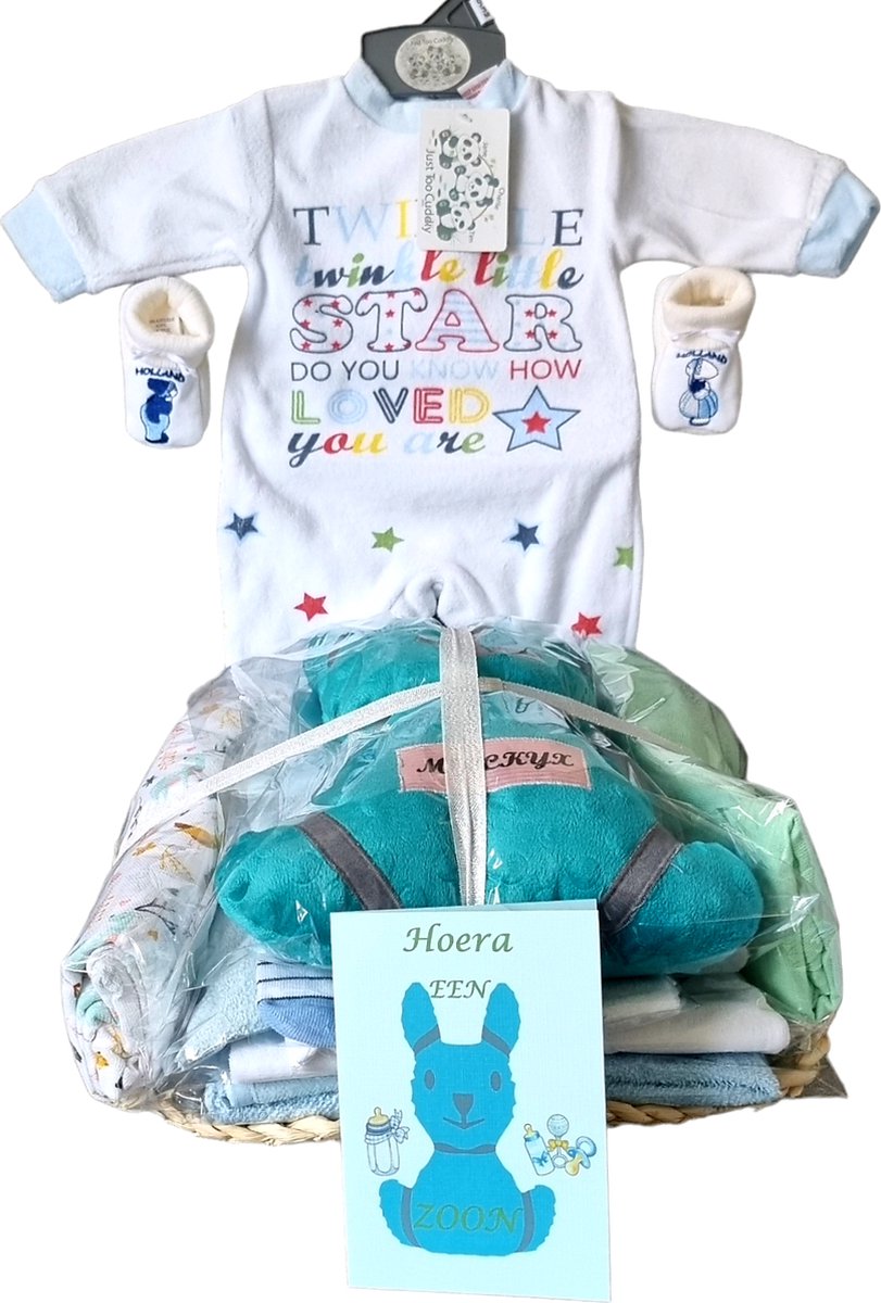 Goedkoopste Geboorte Cadeau Vlinder met 14 Artikelen Blauw NO 4