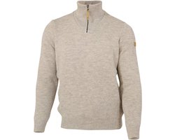 Ivanhoe trui NLS Elm Birch half zip - 100% zuivere ongeverfde wol