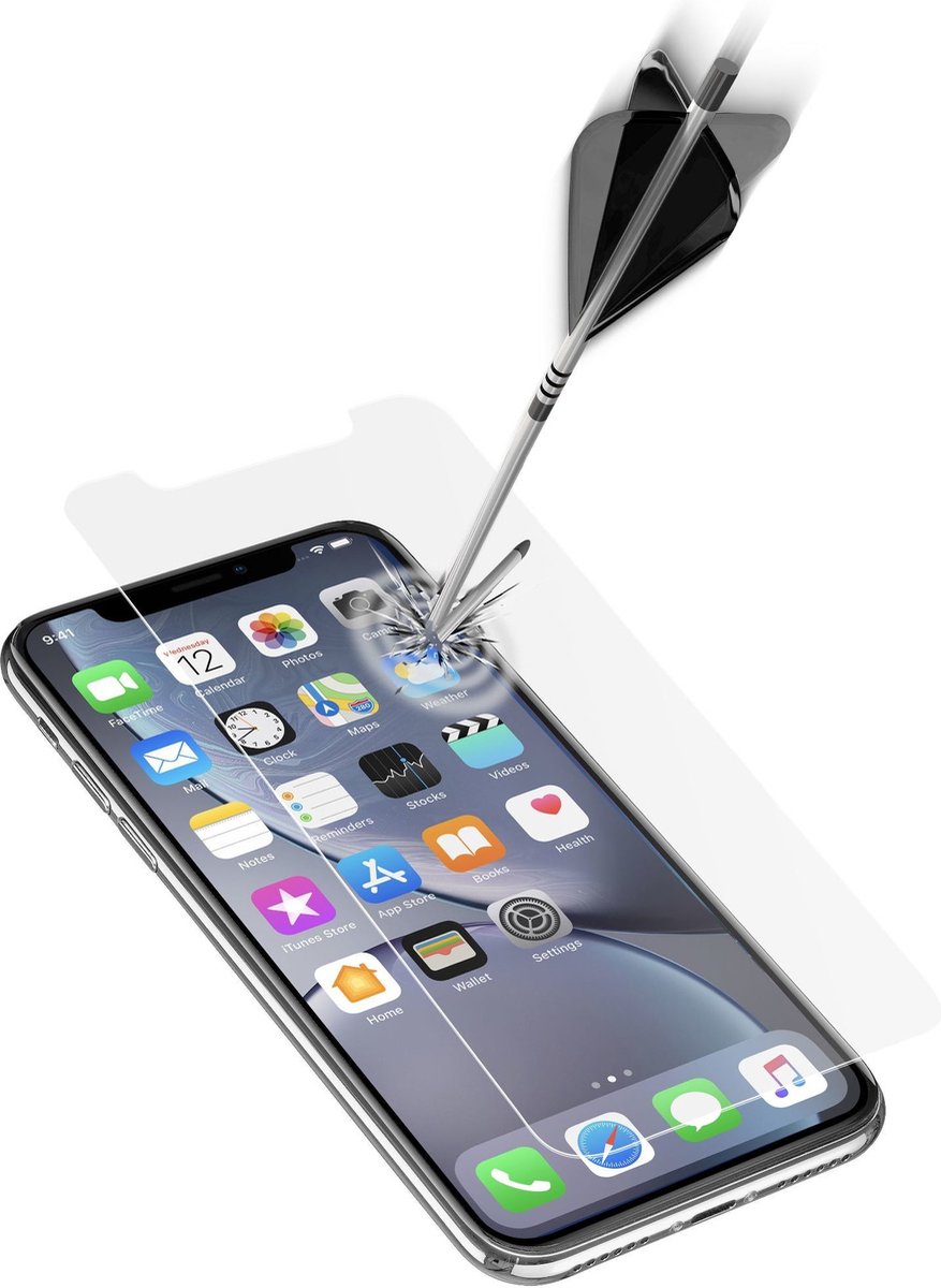 Cellularline Second Glass Screenprotector (Glas) Geschikt Voor: Apple Iphone Xr 1 Stuks