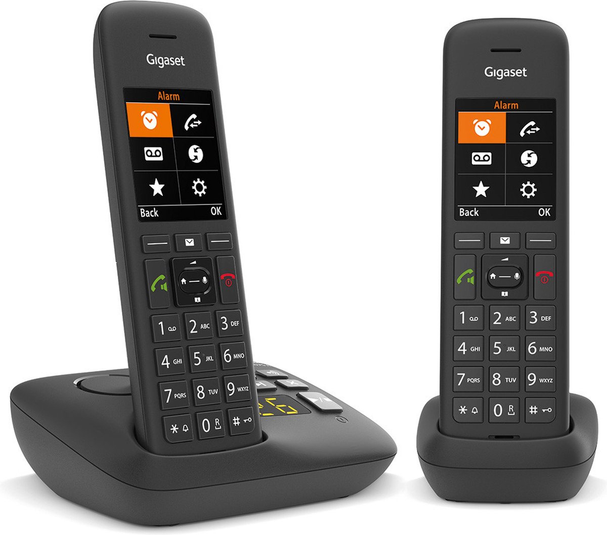 Gigaset C575A Duo Analoge-/DECT-telefoon Nummerherkenning Zwart