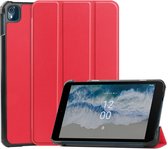 Cazy Nokia T10 hoes - 8 inch - Perfecte pasvorm – Diverse kijkhoeken – Rood