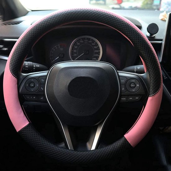 Auto Stuurwielhoes Beschermer Autostuurhoes Stuurwielbeschermer PU-leer