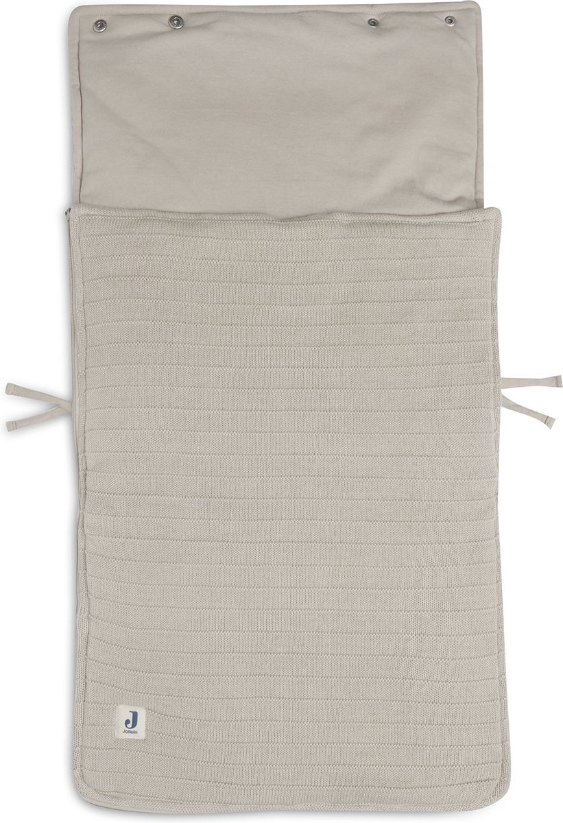 Jollein commodemandje Pure Knit Nougat met naam - Hallo Baby