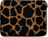 Laptophoes - Dierenprint - Giraffe - Design - Dieren - Laptop hoes - Laptop sleeve - Laptop - 17 Inch