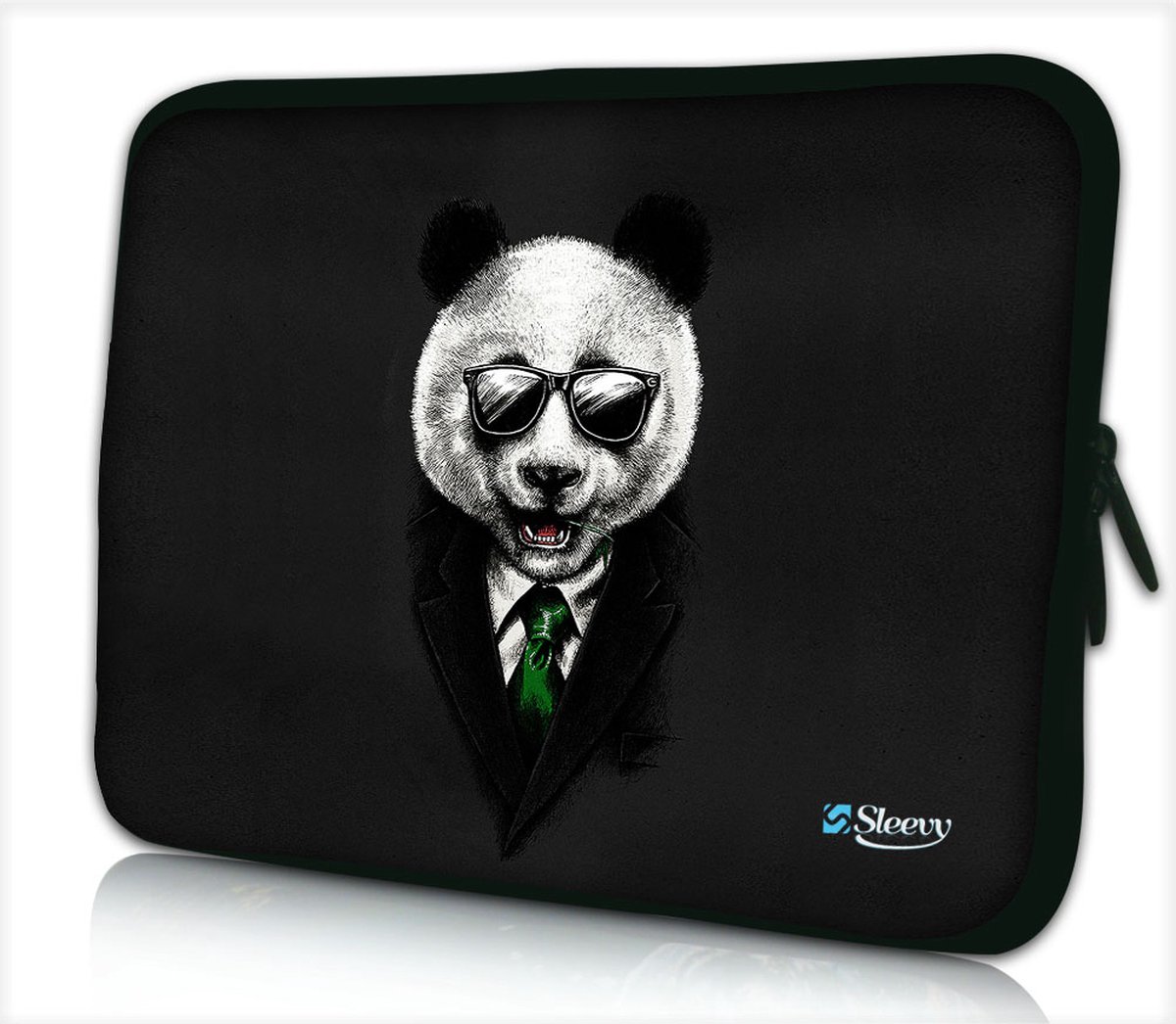 Laptophoes 14 inch pandabeer office - Sleevy - laptop sleeve - laptopcover - Alle inch-maten & keuze uit 250+ designs! Sleevy