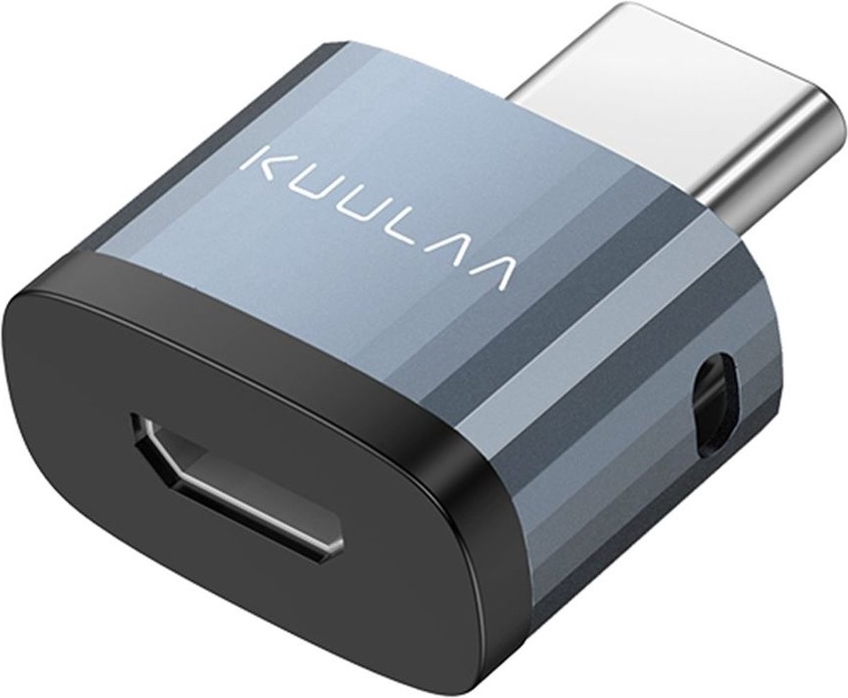 Universele USBC naar Micro USB Adapter/Converter Grijs