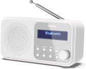 Bol.com Sharp DR-P420(WH) Portable DAB - FM radio met Bluetooth - wit aanbieding