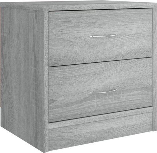 vidaXL Table de chevet - Chêne Sonoma Grijs - 40x30x40 cm Table de chevet - Armoire - Table d'appoint - Meubilair - Chêne Sonoma - Meubles de chambre