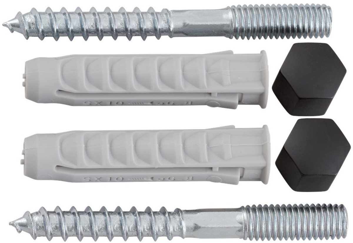 Hermeta MONTAGESET M8 GARDELUX-2 MAT ZWART (2095-18)