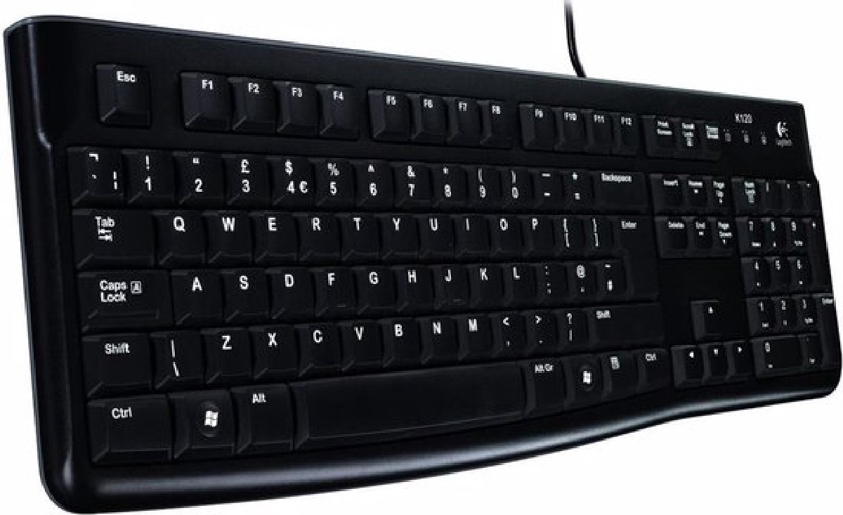 920-002929, Clavier Sans fil Standard, QWERTY (UK) Noir