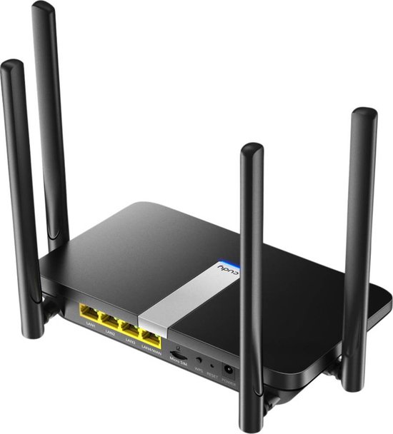 Pa Van Gedrag cudy LT500 WiFi-router met LTE Geïntegreerd modem: LTE 5 GHz 1200 MBit/s |  bol.com