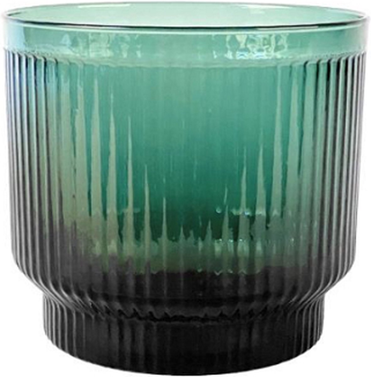 XLBoom Lima Schaal Large - Rond - Glas - Groen - Ø 21 cm