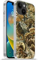 Geschikt voorApple Iphone 14 - Softcase hoesje - Lacertilia - Oude meesters - Kunst - Siliconen Telefoonhoesje