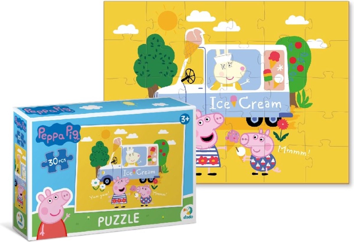 Puzzle en bois - Peppa Pig à la maison - 2 x 20 pièces - Dès 3 ans