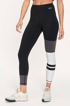 Active Panther Legging Demi Colour Block Sand-Black/White, Dames Legging met Hoge Taille voor Vrouwen - Boterachtig Zacht Niet Transparante Legging Voor Buikcontrole, Plus-maat Workout Gym Yoga Rekbare Broek