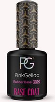 Pink Gellac - Rubber Base - Base Coat Gellak - Extra Stevig voor Broze Nagels