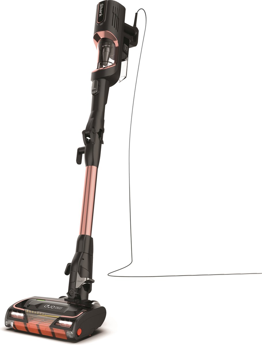 Di4 Aspirovac CA600 Aspirador Escoba, 600W, Sistema Ciclónico, Cepillo 2 en 1, Filtro HEPA, Radio de Acción 8 m, Color Negro, Accesorios Incluidos para Suelos/Alfombras/Muebles/Paredes/Coche