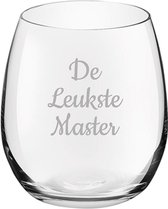 Gegraveerde Drinkglas 39cl De Leukste Master