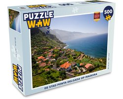 Puzzel De stad Ponta Delgada op Madeira - Legpuzzel - Puzzel 500 stukjes