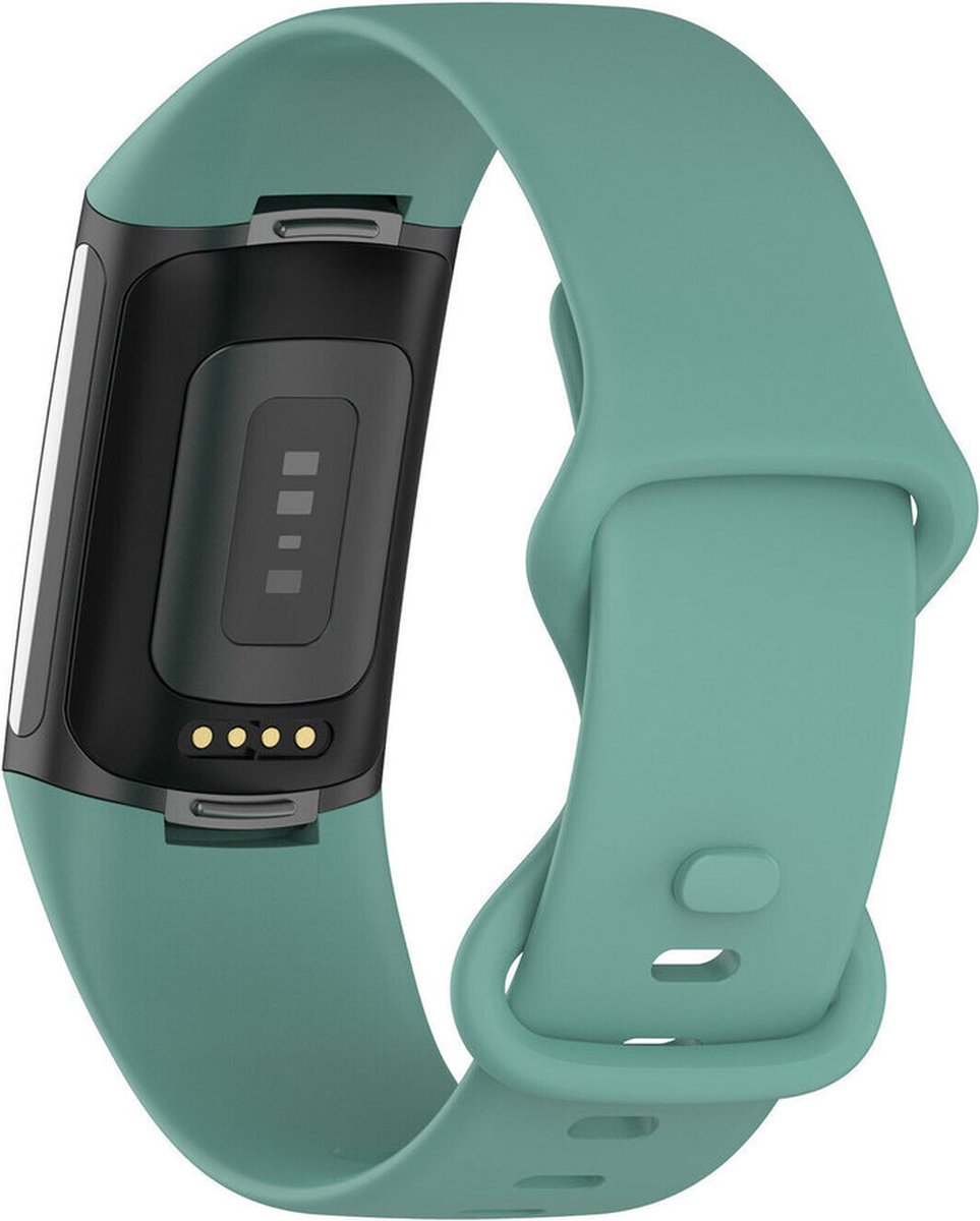 Bandje - groenblauw, geschikt voor Fitbit Charge 5 - maat M/L