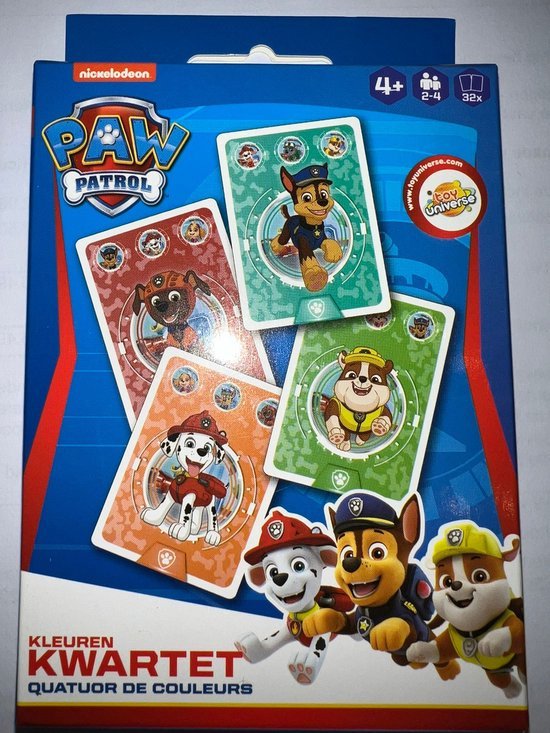 Afbeelding van het spel PAW Patrol kwartet spel - Blauw / Multicolor - Karton - 2-4 spelers - Vanaf 4 jaar - Spel - Kaartspel - Speelgoed - Spelen - Quartet