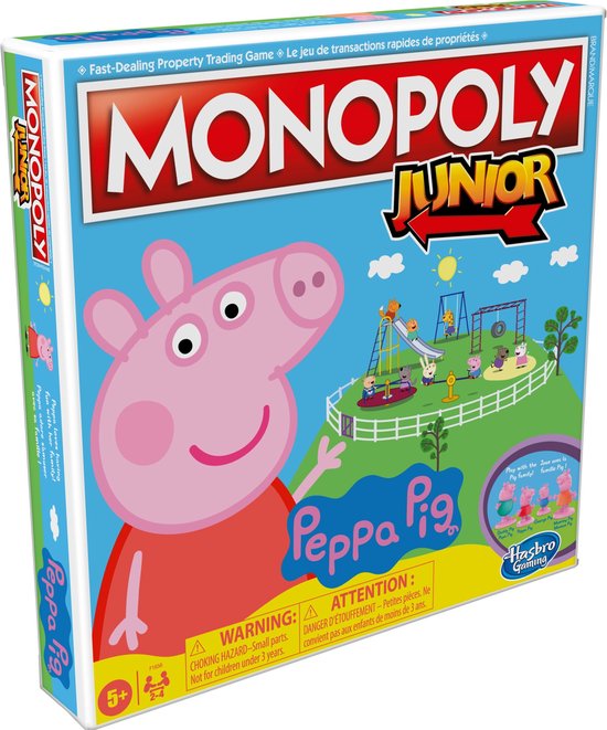 Thumbnail van een extra afbeelding van het spel Monopoly Junior Peppa Pig - Bordspel