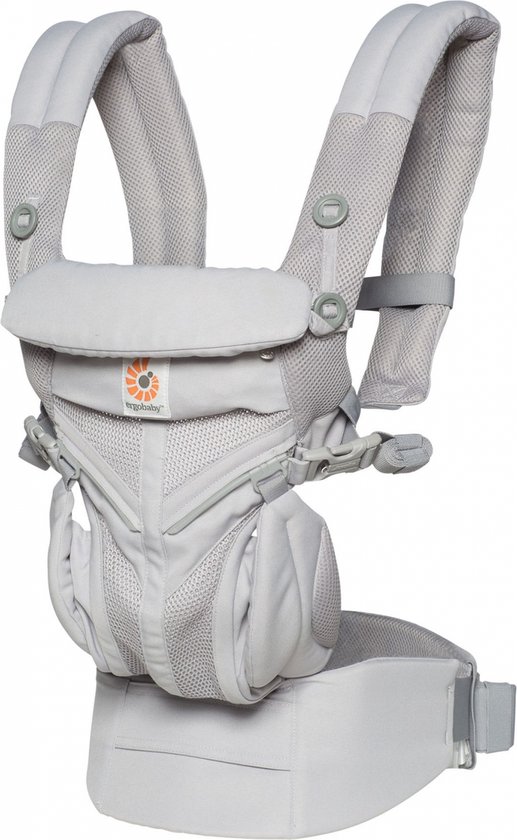Ergobaby Omni 360 Cool Air Mesh Draagzak Baby Pearl Grey bol