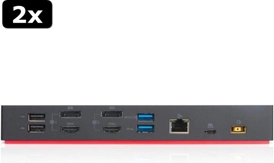 2x station d'accueil Lenovo ThinkPad ; USB-C hybride : (40AF0135EU) | bol