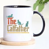 The Catfather mok - Godfather - Katten - Kerstversiering - Kerstcadeau - Grappige cadeau - Thee glaze - Mokken - Cadeau voor man - Cadeau voor vrouw - Valentijn cadeautjes - Koffiekopjes